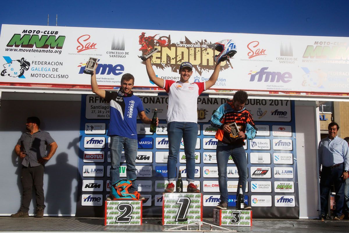 Podio Júnior Enduro Santiago de Compostela